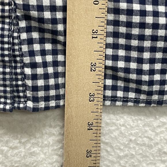 Vineyard Vines Target Shirt Dress Womens XS Blue White Gingham Button Pockets - Picture 10 of 11